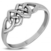 Plain Celtic Knot Sterling Silver Ring, rp612